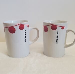 STARBUCKS 2012 Collectible Christmas Holiday Ornaments Coffee Cup Mugs